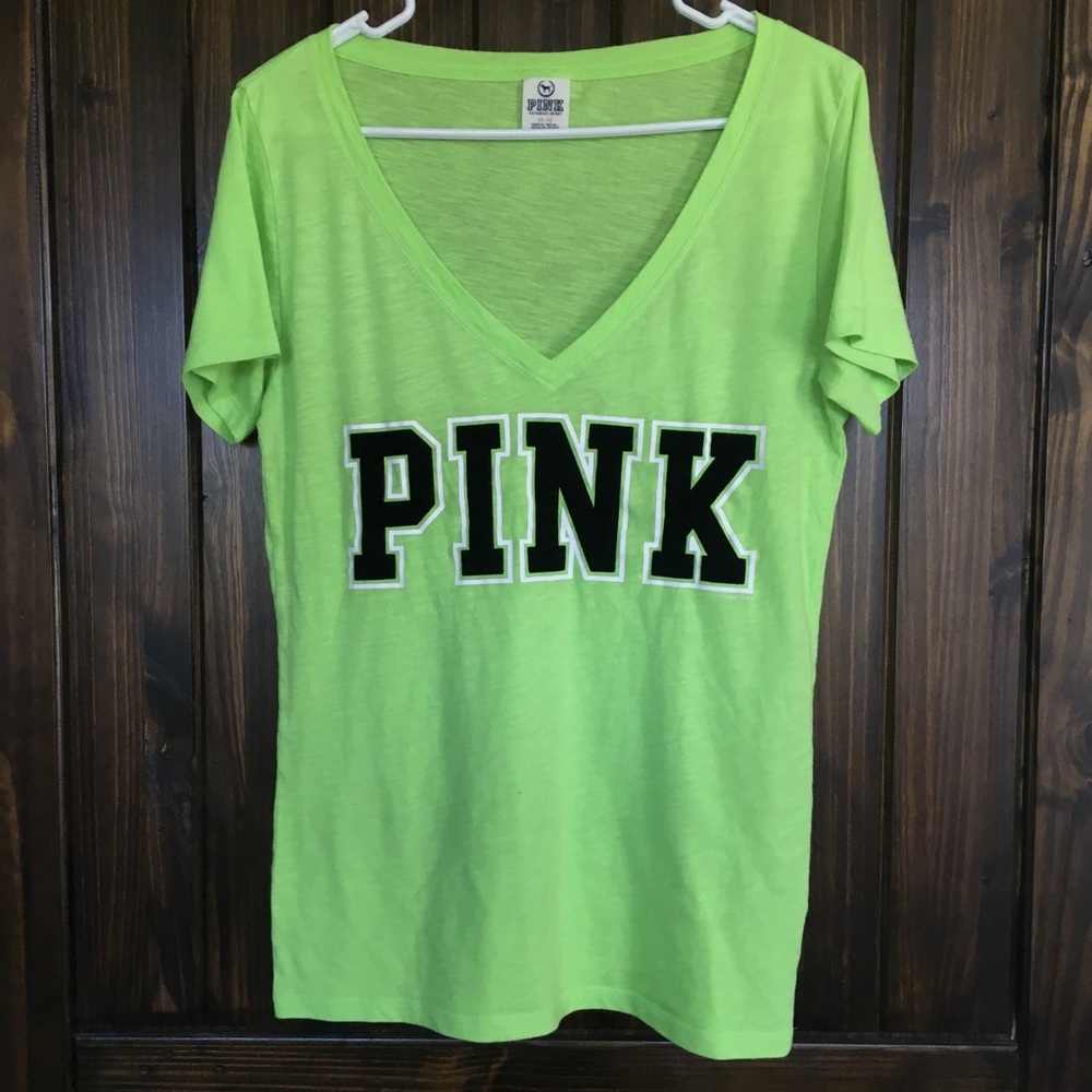 VS PINK Green Tee